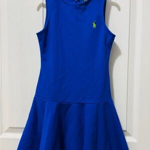 Polo by Ralph Lauren Royal Blue Sleeveless Skater Dress Size 7 kids